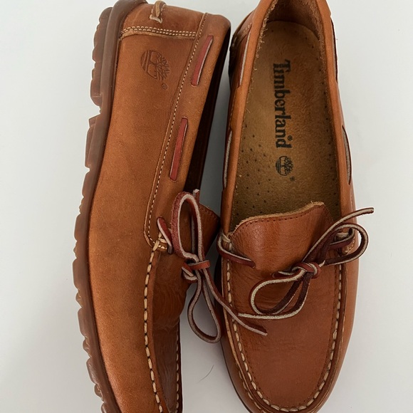 Timberland Men's Brown Leather Boat Shoes Sz 8 Men’s - Picture 3 of 8